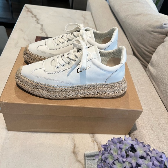 Christian Louboutin White Espadrille Sneakers - Picture 4 of 16